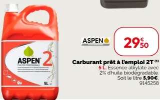 Carburant prêt à l'emploi 2T Aspen