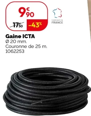 Gaine ICTA Ø 20 mm Couronne de 25 m