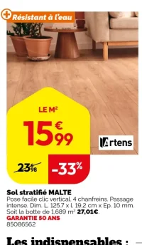 Sol stratifié MALTE