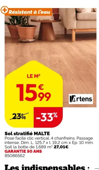Sol stratifié MALTE
