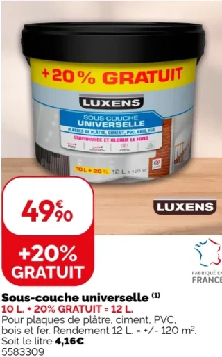 Sous-couche universelle Luxens