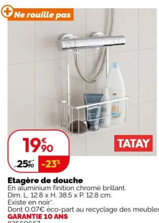 Tatay Étagère de douche