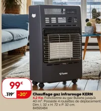 Chauffage gaz infrarouge KERN