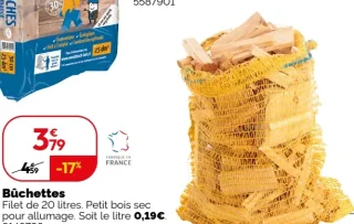 Bûchettes filet de 20 litres