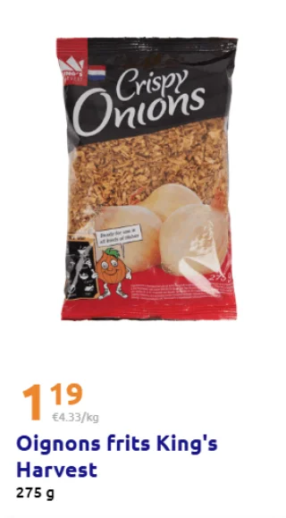 Oignons frits King's Harvest
