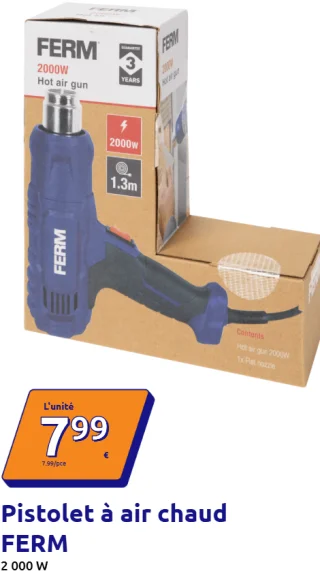 Pistolet à air chaud FERM