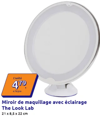 Miroir de maquillage avec éclairage The Look Lab