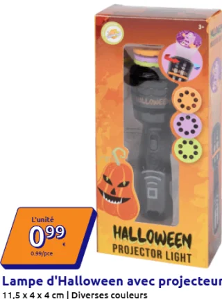 Lampe d'Halloween avec projecteur