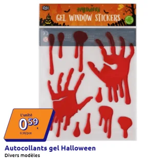 Autocollants gel Halloween