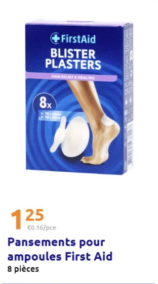 Pansements pour ampoules First Aid