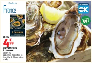 Huîtres Fines à cuisiner Calibre n°1