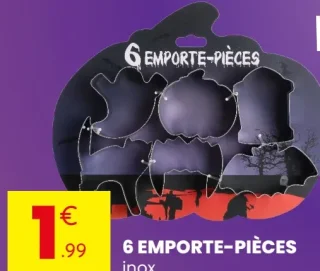 6 EMPORTE-PIÈCES inox