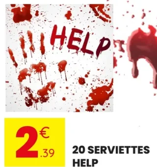 20 serviettes Help