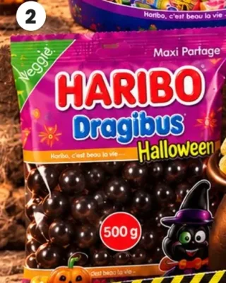 Dragibus noirs Halloween Haribo