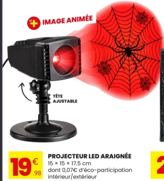 Projecteur LED araignée