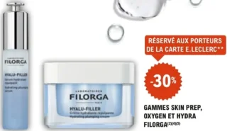 Gammes Skin Prep, Oxygen et Hydra Filorga