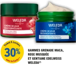 Gammes Grenade Maca, Rose Musquée et Gentiane Edelweiss Weleda