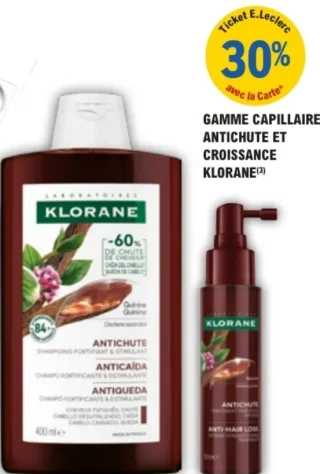Gamme capillaire antichute et croissance Klorane