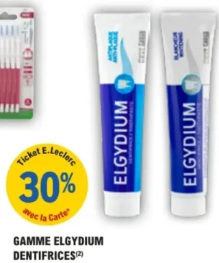 Gamme Elgydium dentifrices