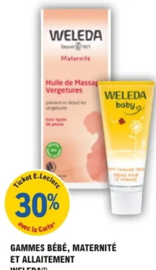 Gammes Bébé, Maternité et Allaitement Weleda