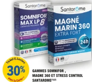 Gammes Somnifor, Magne 360 et Stress Control Santarome