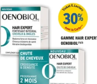 Compléments alimentaires Gamme Hair Expert Oenobiol