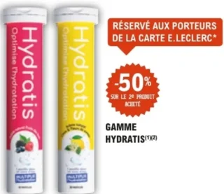 Pastilles effervescentes Gamme Hydratis
