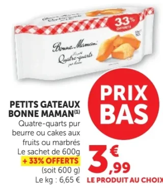 Petits Gateaux Bonne Maman Quatre-quarts