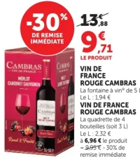 Vin de France Rouge Cambras