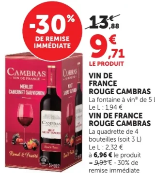Vin de France Rouge Cambras