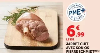 Jarret cuit avec son os Pierre Schmidt