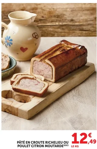 Pâté en croute Richelieu ou Poulet citron moutarde