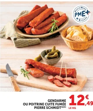 Gendarme ou poitrine cuite fumée Pierre Schmidt