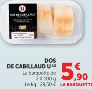 DOS DE CABILLAUD U