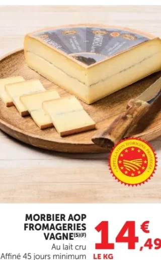Morbier AOP Fromageries Vagne