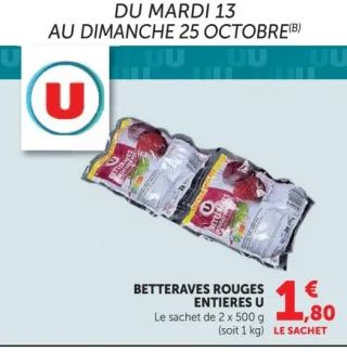 Betteraves Rouges Entières U
