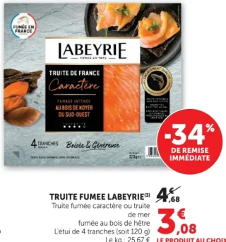 Truite Fumée Labeyrie Caractère