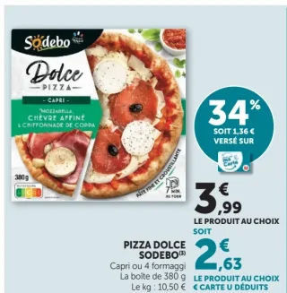 Pizza Dolce Sodebo Capri