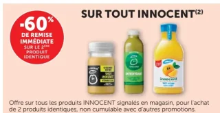 Gamme de boissons Innocent