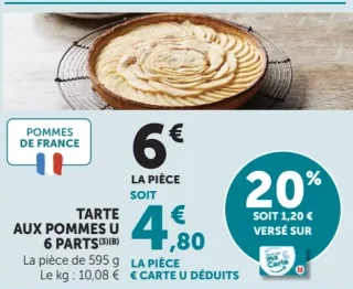Tarte aux pommes U
