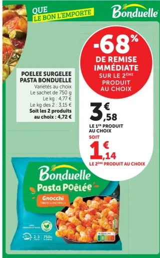 Poêlée surgelée Pasta Bonduelle