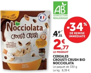 Cereales Crousti Crush Bio Nocciolata