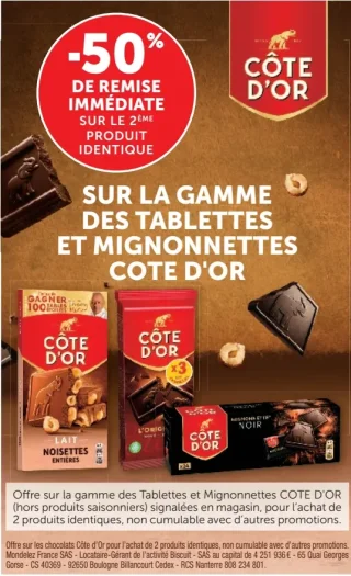 Tablettes et Mignonnettes Côte d'Or