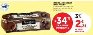 Mousse au chocolat Marie Morin