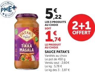 Sauce Patak's Tikka Masala