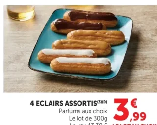 4 Eclairs Assortis