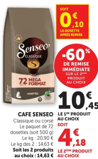 Café Senseo Classique ou corsé