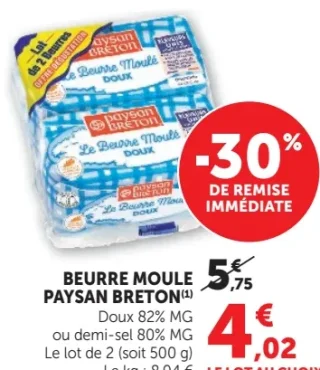 Beurre moule Paysan Breton