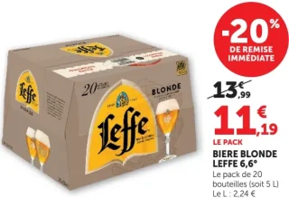 BIERE BLONDE LEFFE 6,6°
