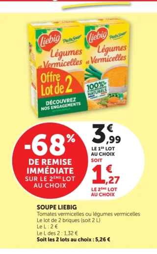 SOUPE LIEBIG Tomates vermicelles ou légumes vermicelles
